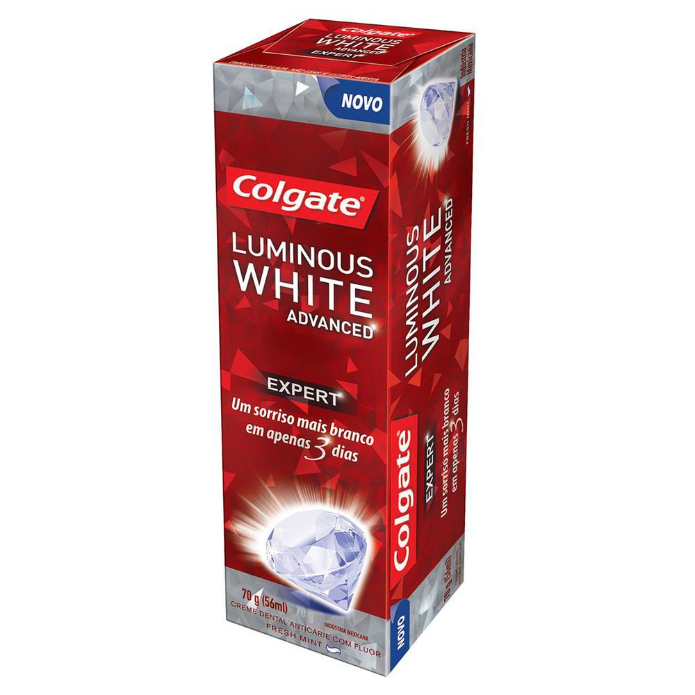 creme dental colgate luminous white advanced