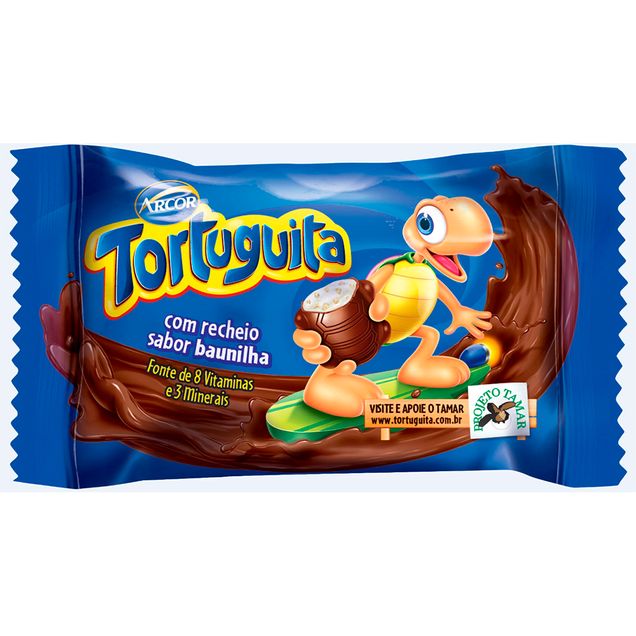 Chocolate Arcor Tortuguita ao Leite Baunilha 18g - Farmacia Indiana