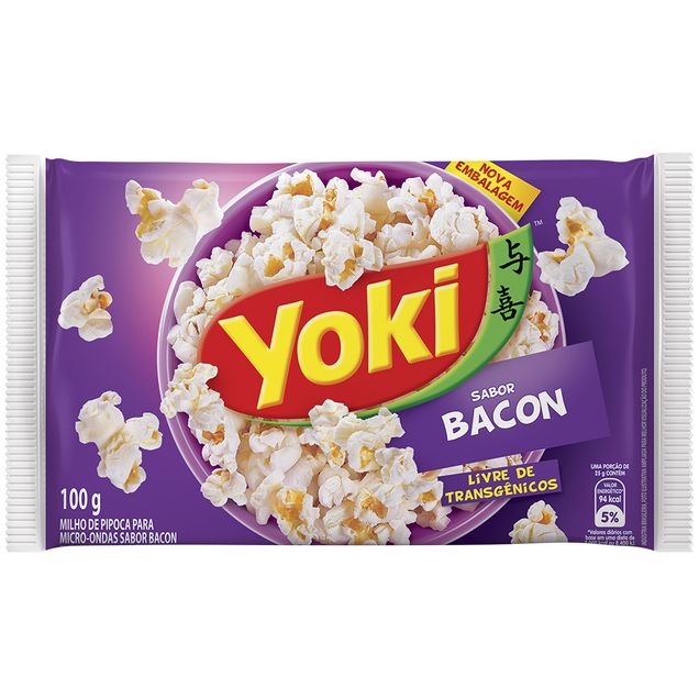 Pipoca Microondas Yoki Bacon 100g