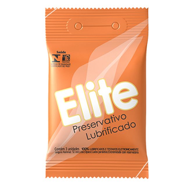 Preservativo Blowtex Elite Lubrificado 3 Unidades