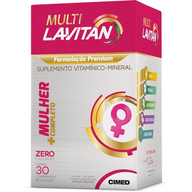 Lavitan Multi Mulher 30 Comprimidos - Farmacia Indiana