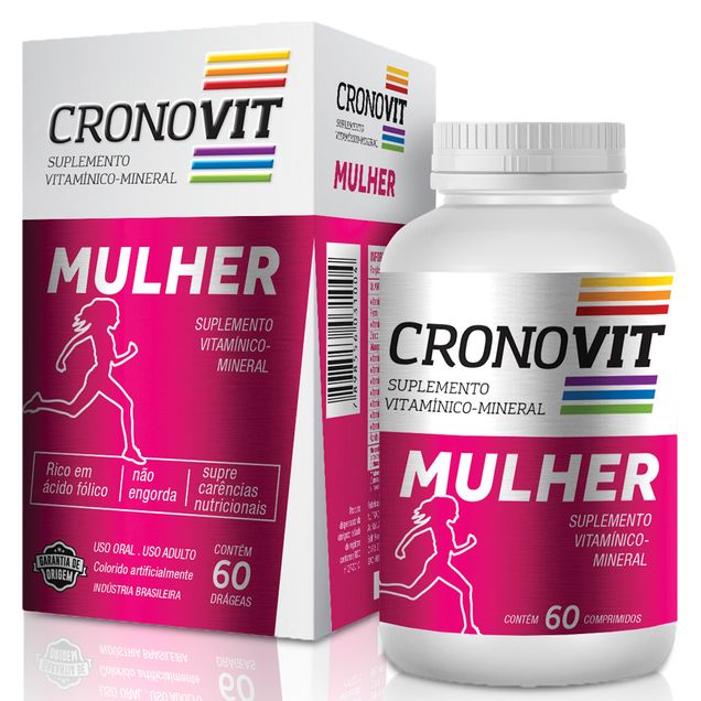 Cronovit Mulher 60 Drágeas Farmacia Indiana 8504