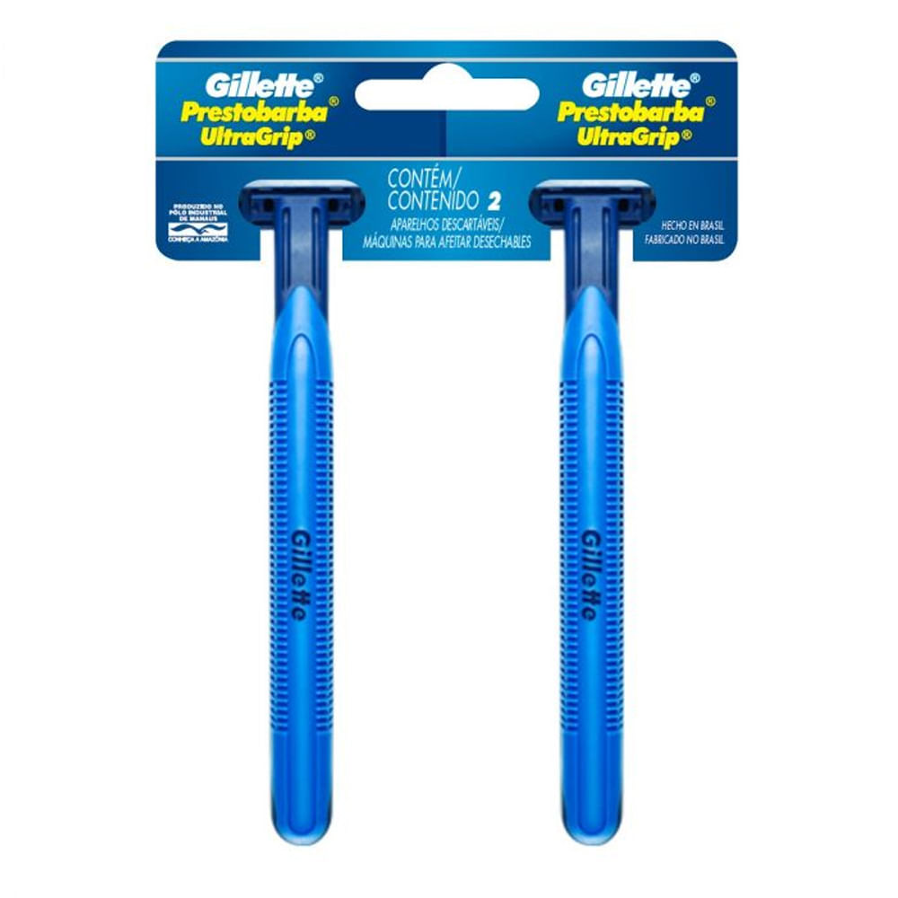 Aparelho Barbear Gillette Prestobarba Ultragrip 2 Unidades | Farmácia ...