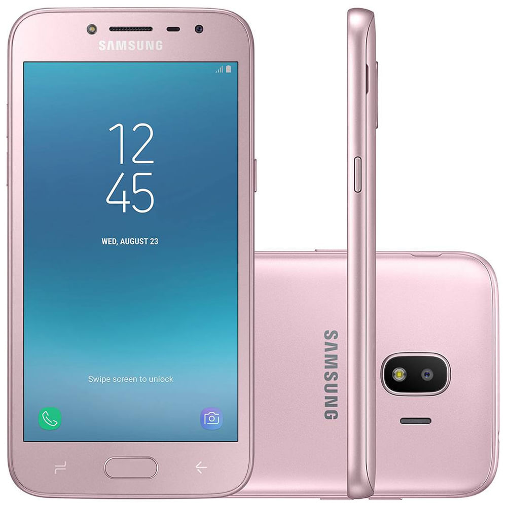 Smartphone Samsung Galaxy J2 Pro Dual Chip Android 7.1 Quad Core 16GB 4G  Câmera 8MP Tela 5 Rosa - Farmacia Indiana