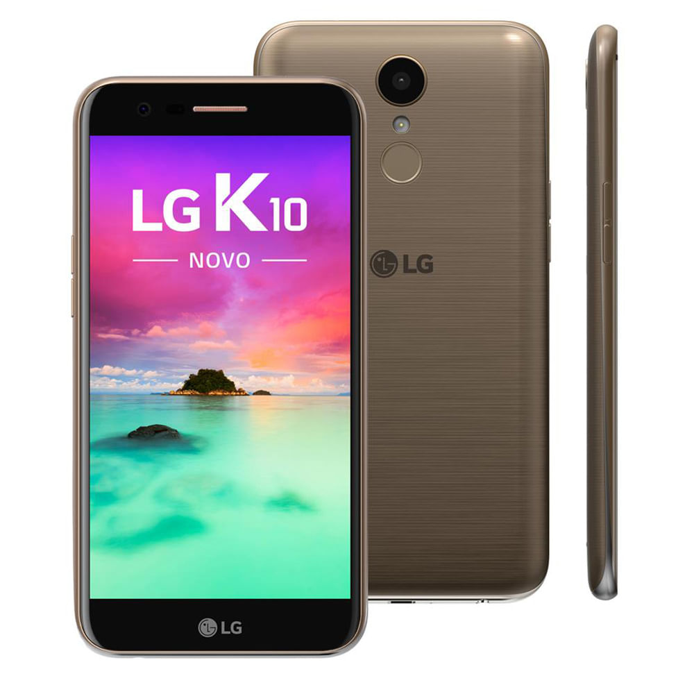Smartphone LG K10 Dual Chip Android 7.0 32GB 4G 13MP Tela 5.3 Dourado -  Farmacia Indiana