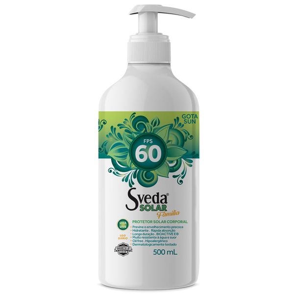 Protetor Solar Sveda FPS60 500ml