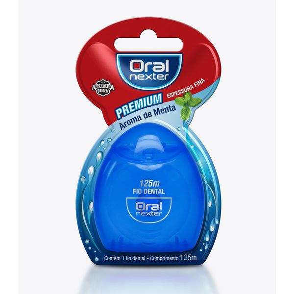 Fio Dental Premium Extra Fino Menta Nexter 125m