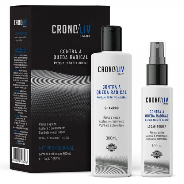 Kit Shampoo + Loção Cronoliv Contra Queda Radical.