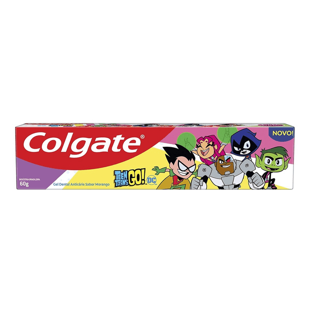 Gel Dental Colgate Teen Titans Go Infantil Anti-cárie 60g