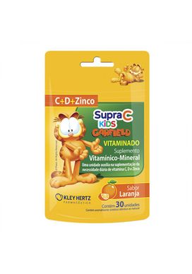 Supra-C-Kids-Vitaminado-Garfield-Laranja-30-Unidades
