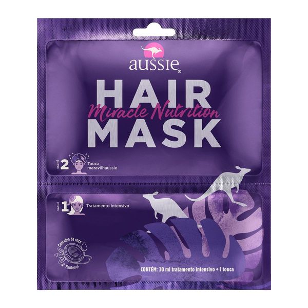 Máscara Capilar Aussie Nutrição 30ml + Touca M?scara Capilar Aussie Nutri??o 30ml + Touca
