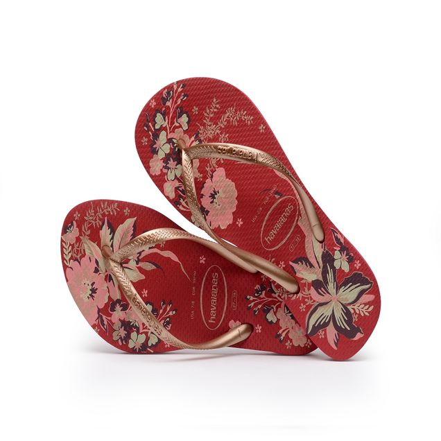 Havaianas slim organic vermelho Clearance