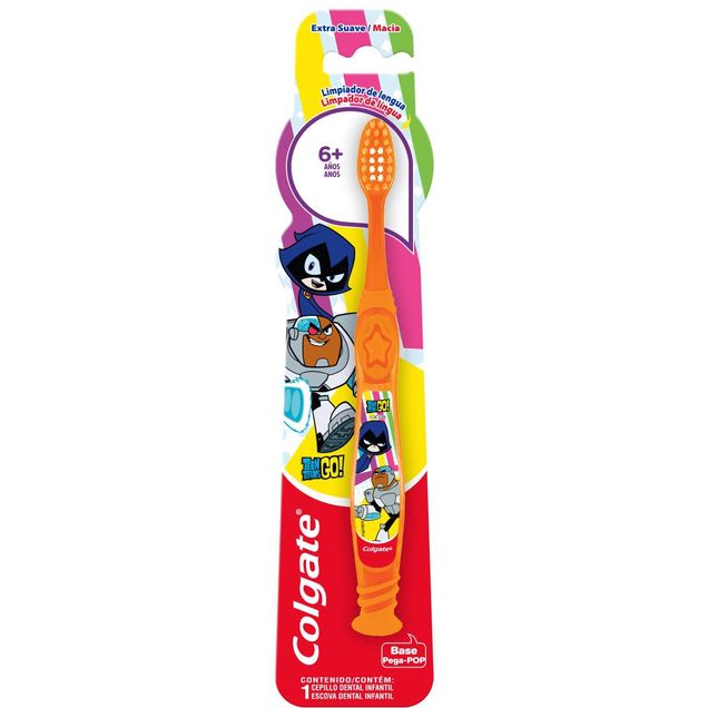 Escova Dental Colgate Smiles Teen Titan +6 Anos Cerdas Extra Macias 1 Unidade