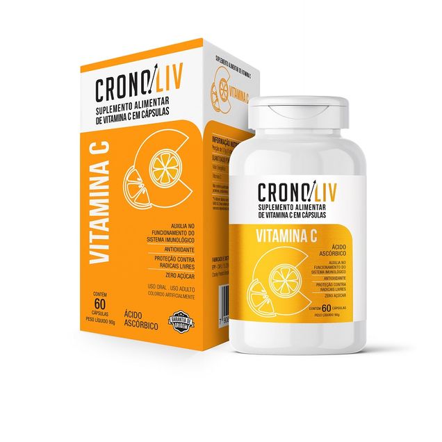 Cronoliv Vitamina C 500mg 60 Cápsulas Farmácia Indiana Farmacia Indiana 6442