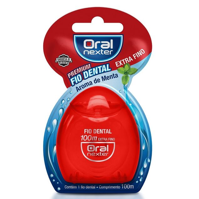 Fio Dental Premium Oral Nexter Extra Fino Menta 100m — foto 3