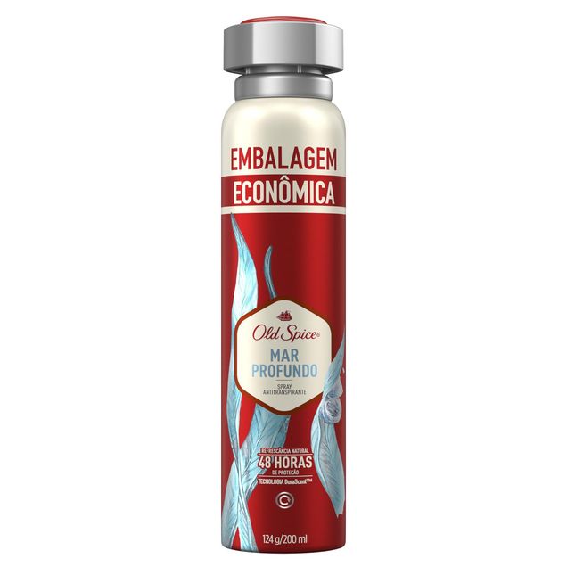 Desodorante Spray Antitranspirante Old Spice Mar Profundo 124g — foto 2