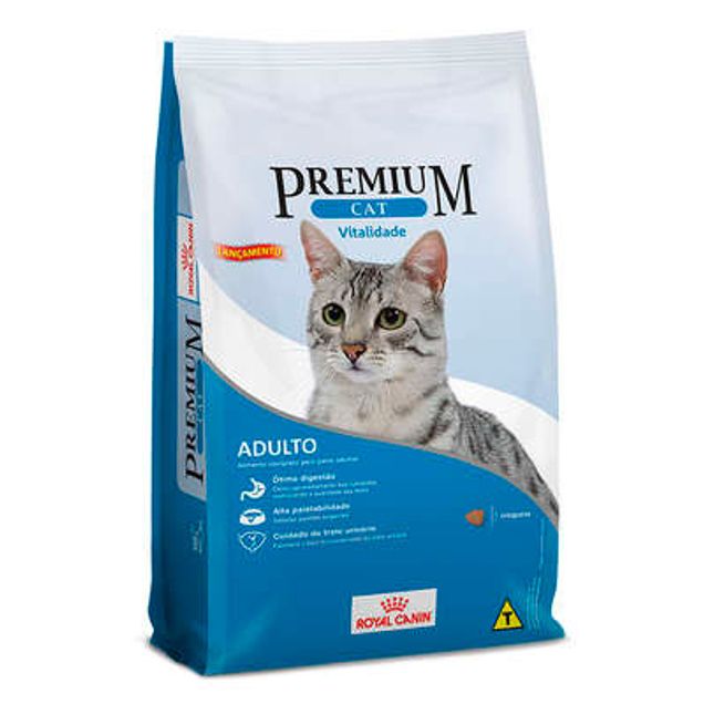 Ração Gato Royal Canin Premium Cat Vitalidade Adulto 1Kg Farmacia Indiana