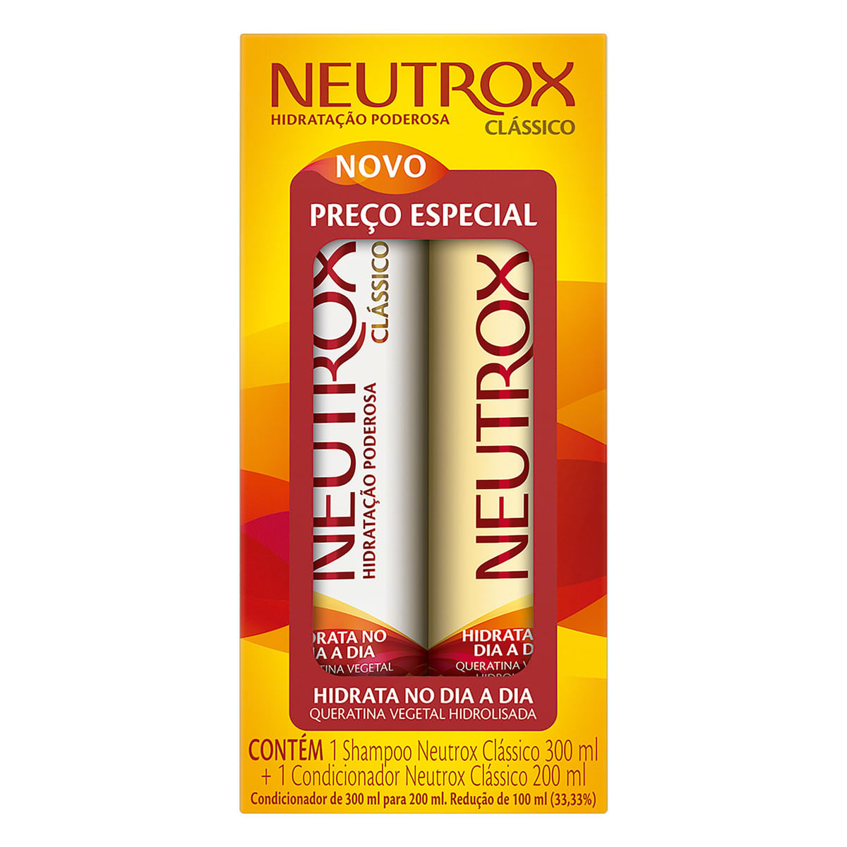 Neutrox Kit Classico Hidrata No Dia A Dia Shampoo 300ml + Condicionador 200ml 500 Ml X 1