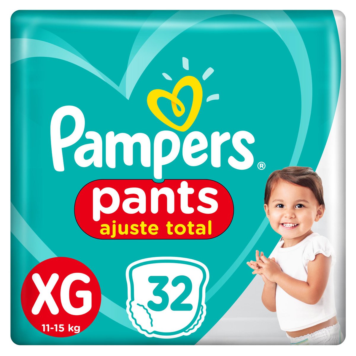 Fralda Descartável Pampers Pants Ajuste Total XG 32 Unidades