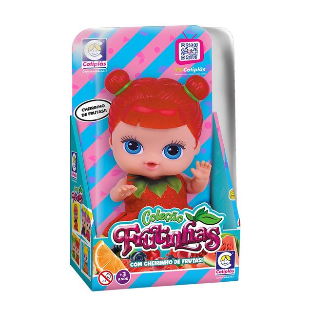 Boneca Cotiplas Frutinha Morango 256g