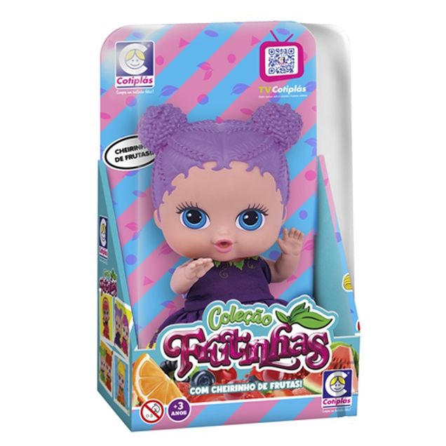 Boneca Cotiplas Frutinha Uva 1 unidade