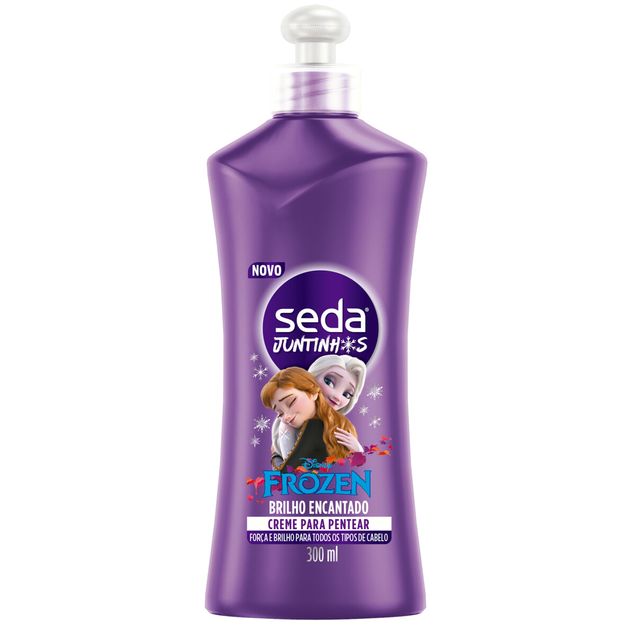 Creme de Pentear Infantil Seda Juntinhos Frozen Brilho Encantado 300ml
