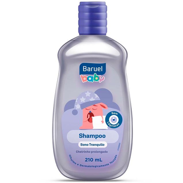 Shampoo Infantil Sono Tranquilo Baruel Lavanda e Bergamota 210ml