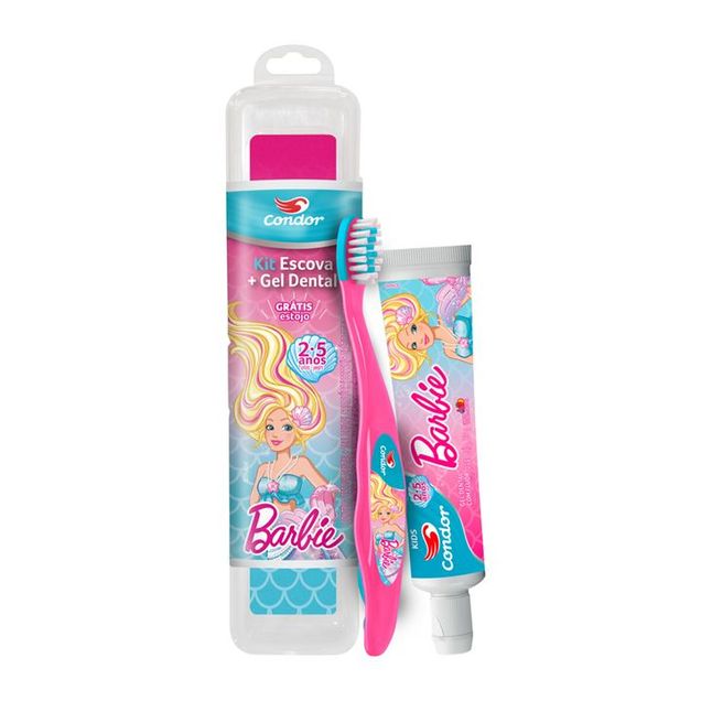 Creme Dental Barbie Tutti Frutti Anti-cárie Infantil Condor 50g