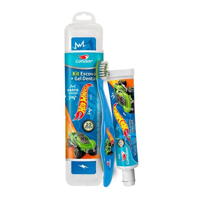 Creme Dental Hot Wheels Tutti Frutti Anti-cárie Infantil 4+ CONDOR 50g