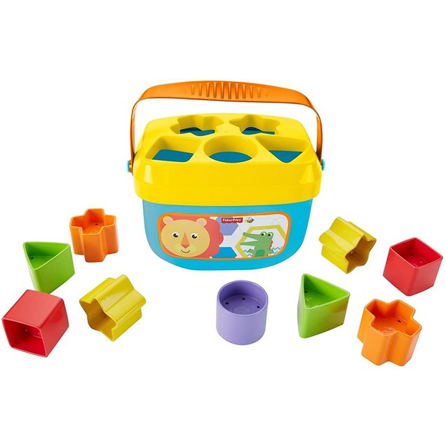 Balde Primeiros Blocos Fisher Price Blocos de Montar 11 peças
