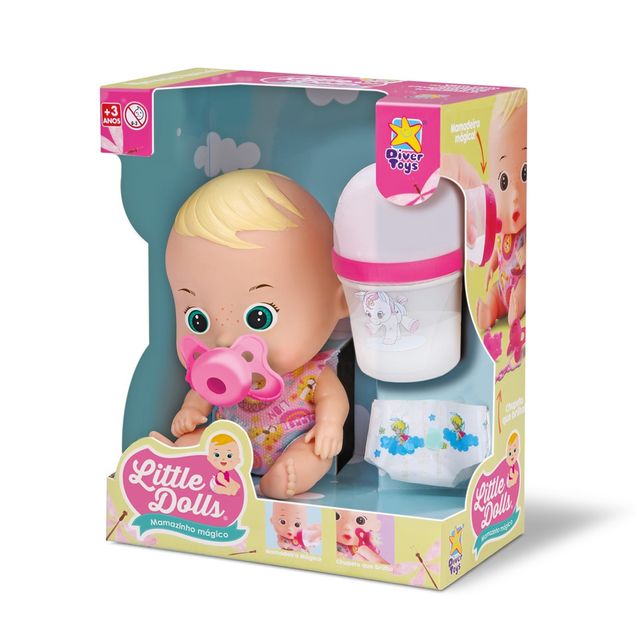 Boneca Divertoys Mamazinho Mágico 16cm