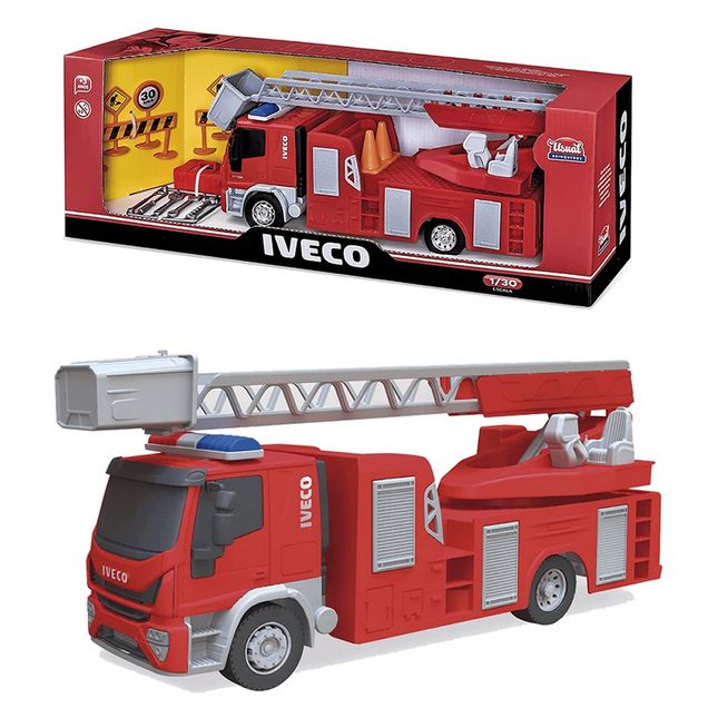 Brinquedo Caminhão Usual Plastic Bombeiro Iveco Tecto 1 unidade
