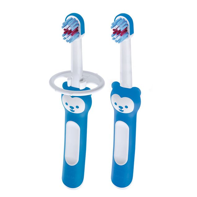 Escova de Dente Infantil Mam Babys Azul a partir de 6 meses 2 Unidades