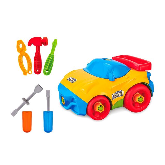 Brinquedo Carro USUAL PLASTIC Mãos a Obra 5 peças