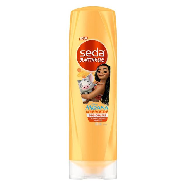 Condicionador Infantil Juntinhos Moana Cachos Encantados Seda 3+ anos 300ml