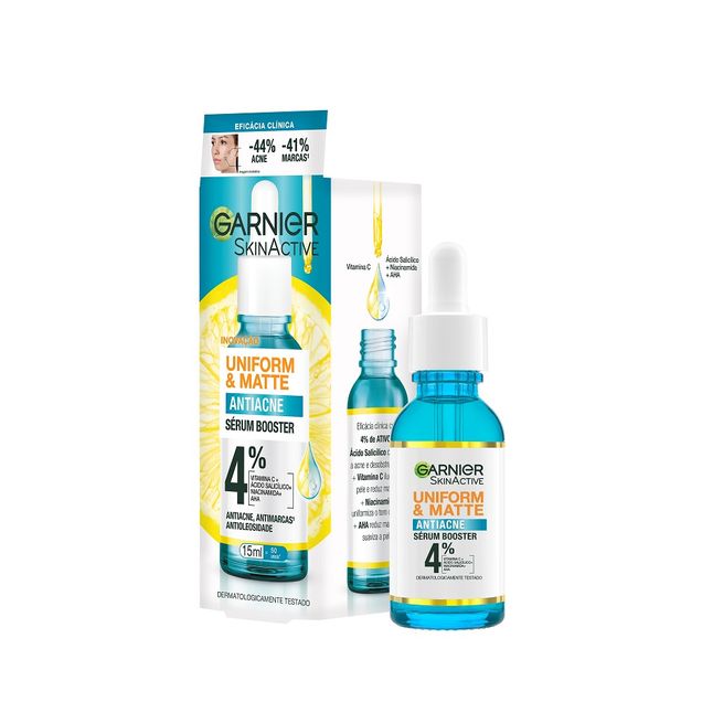Sérum Facial Antiacne Garnier Uniform & Matte 15ml