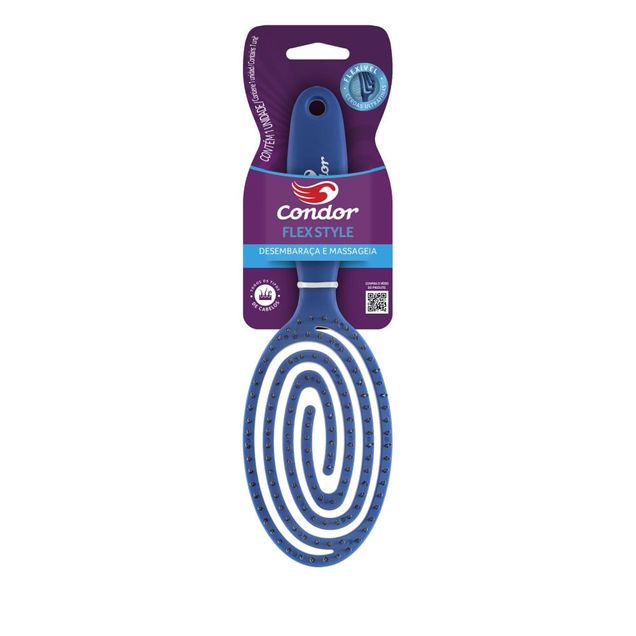Escova Cabelo Oval CONDOR Flax Style 1un