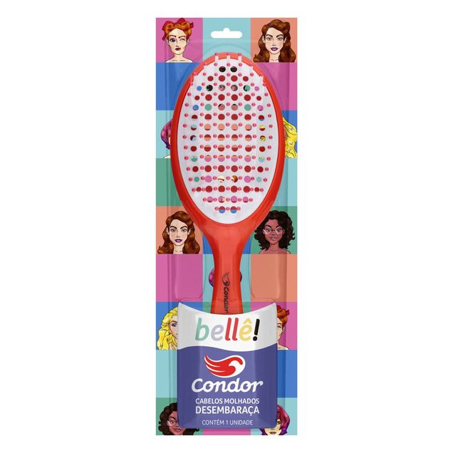 Escova Cabelo Condor Bellê Oval 1un