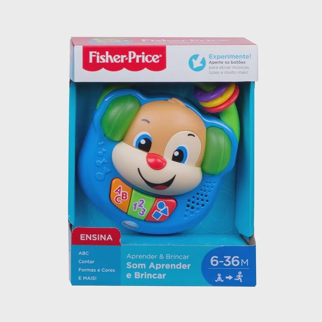 Brinquedo Fisher-Price Cachorrinho Musical Aprender e Brincar FPV02 1 unidade
