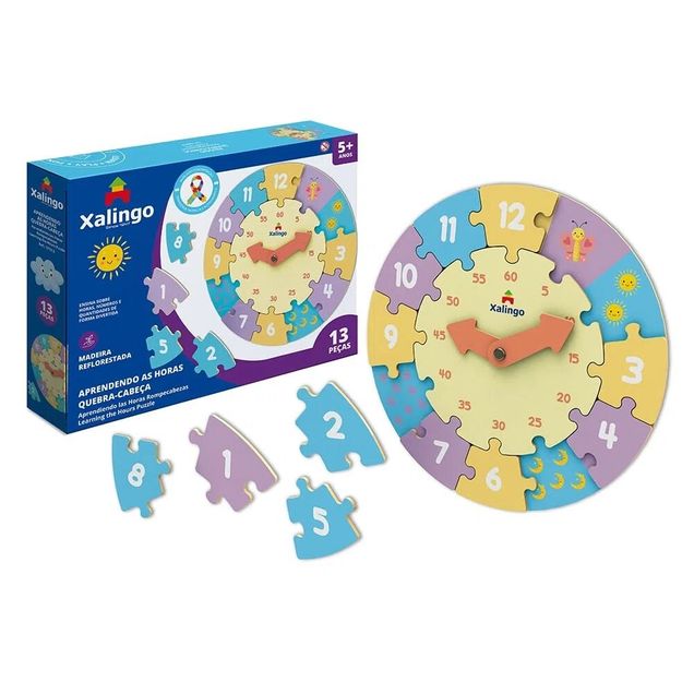 Brinquedo Quebra-Cabeça Relógio