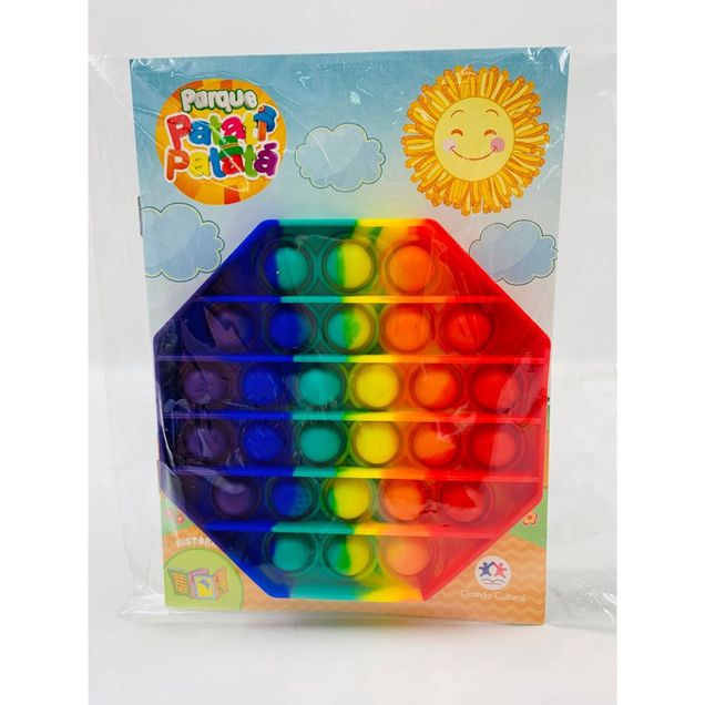 Brinquedo De Apertar Anti Stress Pop It + Brinde Livrinho Sortido