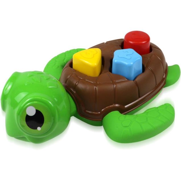 Brinquedo Didático Maral Tuguita Tartaruga com 3 cubos 4 peças