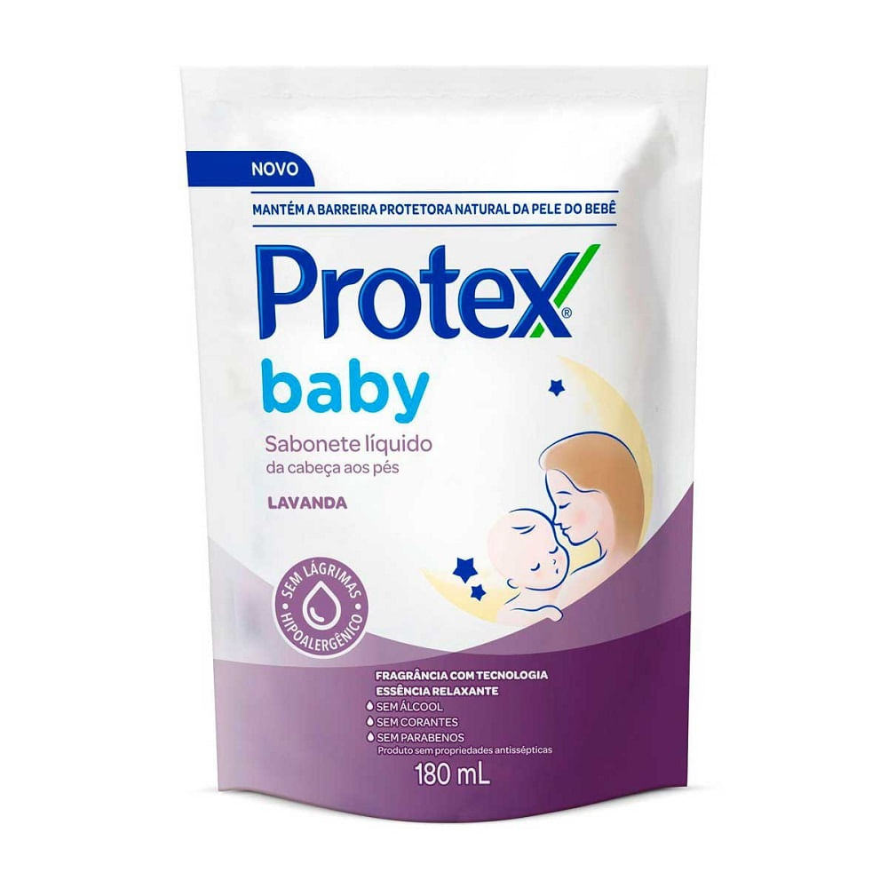 Refil Sabonete Líquido Protex Baby Lavanda 180ml