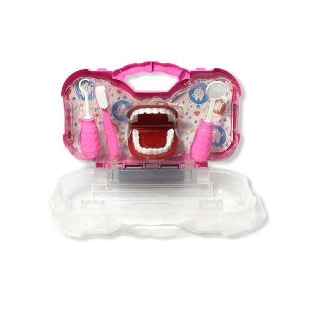 Brinquedo Kit Maleta Dentista PAKI TOYS 14 peças 1 unidade