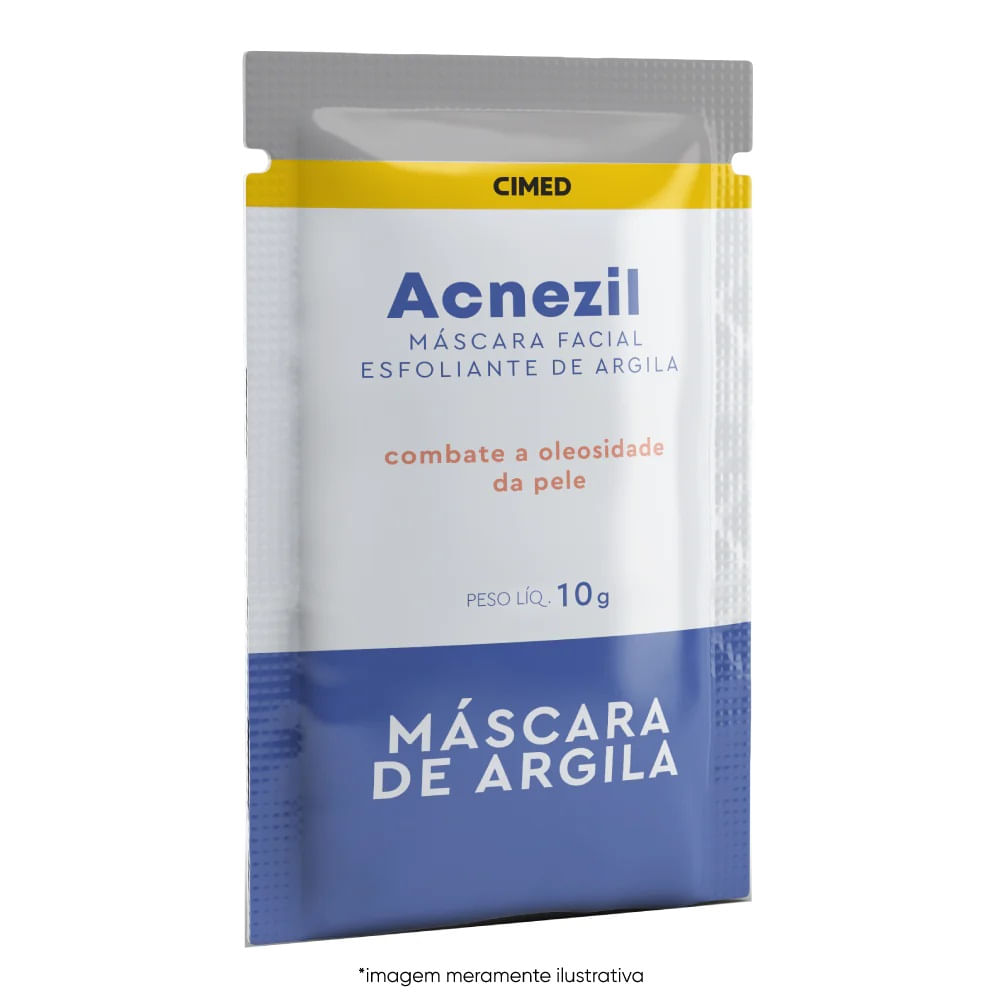 Máscara Esfoliante De Argila Cimed Acnezil 10g