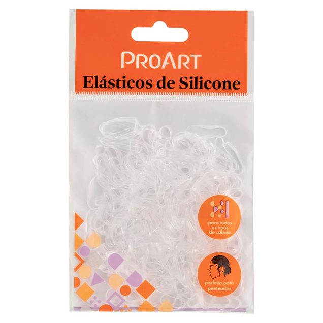 Elástico de Silicone Proart Transparente 200 unidades