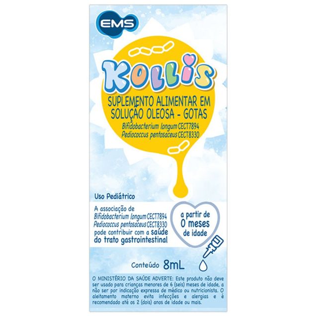 Suplemento Alimentar Pediátrico Kollis 8mL Kollis Frasco