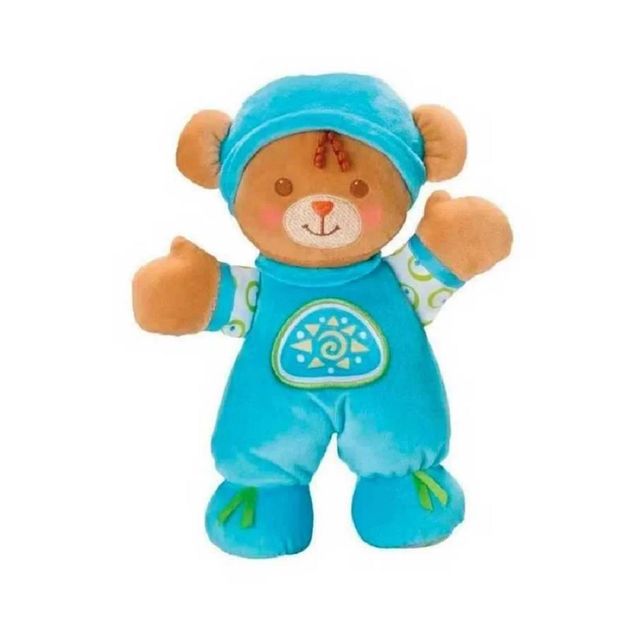 Brinquedo Mattel Primeiros Amiguinhos Pelúcia Ursinho Azul 1 unidade