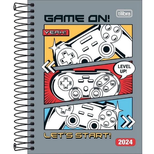 Agenda Espiral Tilibra D+ Capa Dura Masculino 2021 Sortido 176 Folhas