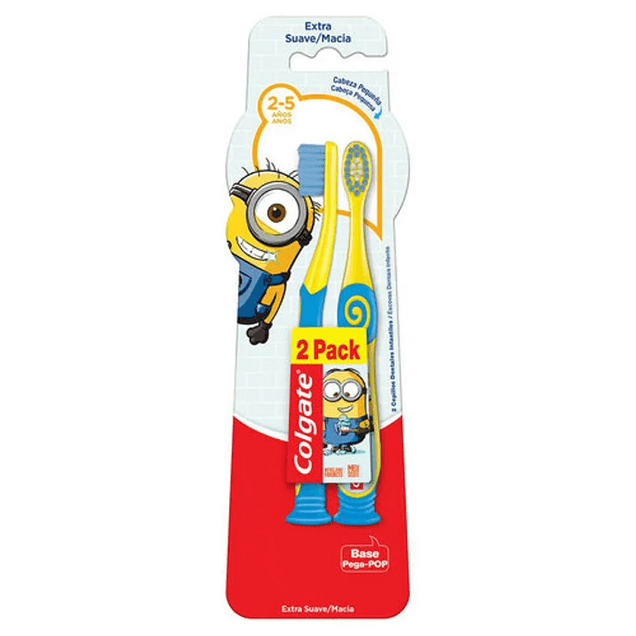Escova Dental Smiles Minions Colgate 2-5 Anos 2 Unidades